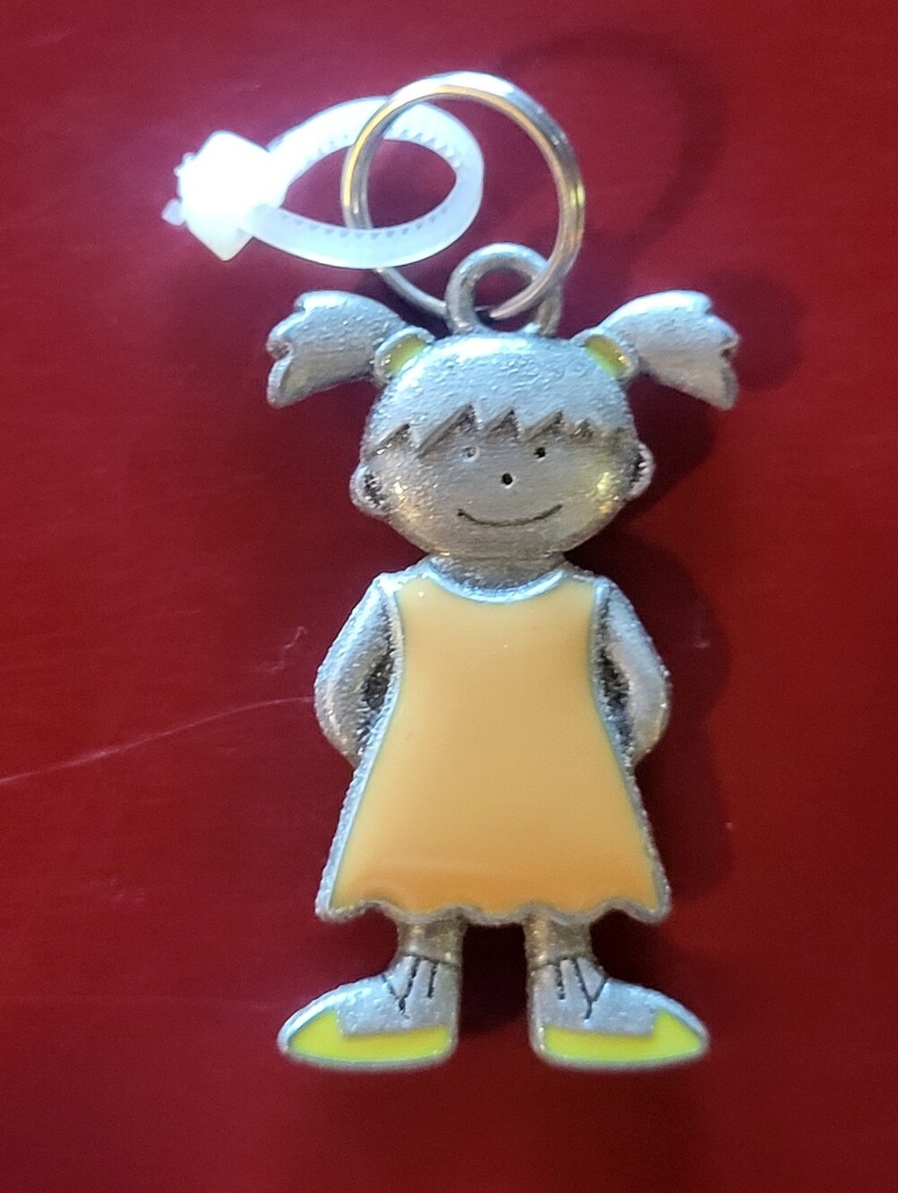Ganz silver tone Girl Charm